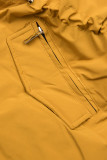 Parkajacke mit Teddy-Futter gelb