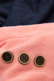 Verlängerte Sweatjacke mit Kapuze grau/dunkelblau