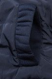 Sportliche Kapuzenjacke dunkelblau