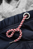 Sportliche Kapuzenjacke dunkelblau