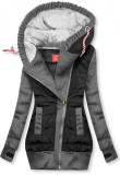 Sportliche Kapuzenjacke grau