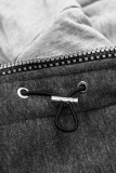 Hybrid Sweatjacke von LHD schwarz/grau