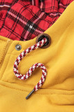Langer Sweatmantel gelb