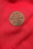 Langer Sweatmantel rot