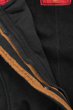 Langer Sweatmantel schwarz