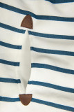 Kapuzenjacke in Streifenoptik weiß/blau/gelb