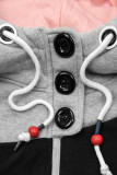 Erweitertes Sweatshirt mit Blumenmuster grau