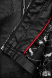 Kunstlederjacke schwarz