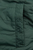 Parka mit Hahnentrittmuster braun/grün