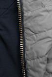 Wende-Parka mit Kapuze dunkelblau/grau