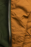 Wende-Parka mit Kapuze khaki/mustard