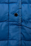 Steppjacke mit abnehmbarer Kapuze blau