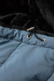 Winter Steppmantel grau/schwarz