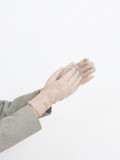 Warme Damenhandschuhe Beige