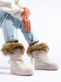Damencreme Schneestiefel mit Fell Shelovet