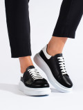 Schwarze klassische Damen Sportschuhe T.Sokolski