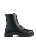 Schwarze Schnür-Stiefeletten