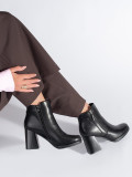 Schwarze Damenstiefeletten mit Absatz von Sergio Leone