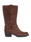 Braune Leder Stiefeletten Sergio Leone
