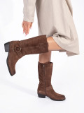 Braune Leder Stiefeletten Sergio Leone