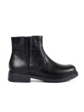Schwarze Leder Stiefeletten Sergio Leone