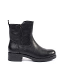 Schwarze Leder Stiefeletten Sergio Leone