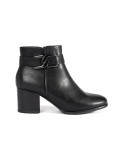Schwarze Ankle Boots Sergio Leone mit Absatz