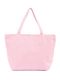 Rosa kariert Strandtasche