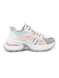 Pastellfarbene Sportschuhe mit Plateau