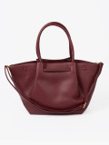 Elegante bordeauxfarbene Shopper-Tasche