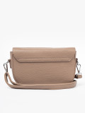 Beige Herz-Handtasche
