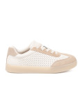 Helle beige durchbrochene Sneakers