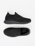 Schwarze Slip-On Sneakers