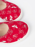 Rote Kinder-Sneaker mit Klettverschluss