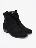 Schwarze Wildleder Stiefeletten