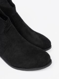 Schwarze Wildleder Stiefeletten