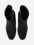 Schwarze Stiefeletten mit Absatz