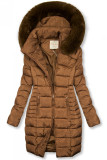 Steppjacke für Winter cognac braun