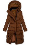 Langjacke extra warm in braun