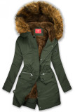 Winterparka mit Futter-Plüsch grün