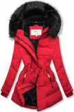 Winterjacke rot/schwarz