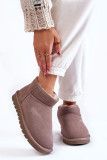 Graue niedrige Wildleder-Snowboots
