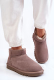 Graue niedrige Wildleder-Snowboots