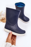 Kinder-Gummistiefel mit Plateausohle, blau