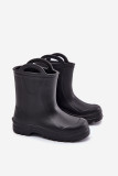 Schwarzer Kinder-Gummistiefel aus Schaumstoff