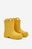 Gelbe Schaum-Gummistiefel ohne Absatz