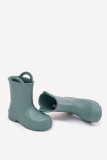 Grüne Schaum-Gummistiefel