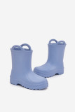 Blaue Kinder-Gummistiefel aus Schaumstoff