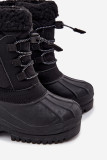 Gefütterte Schneestiefel mit Reißverschluss schwarz
