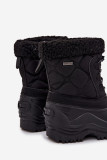 Gefütterte Schneestiefel mit Reißverschluss schwarz
